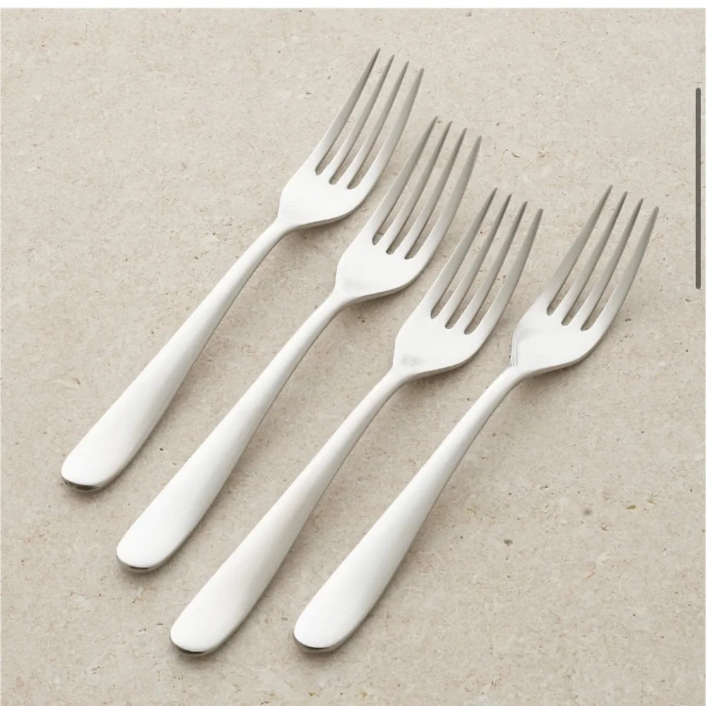 NWT Crate & Barrel Fusion Salad Forks, Set of 4